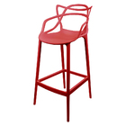 Kit 6 Banquetas Allegra Design Vermelho Sala De Jantar Cozinh