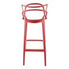 Kit 6 Banquetas Allegra Design Vermelho Sala De Jantar Cozinh