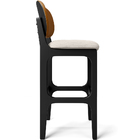 Kit 6 Banquetas Alta Bar Cozinha Jantar Betta L02 Preto Courí