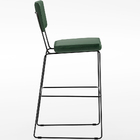 Kit 6 Banquetas Altas Cozinha Sala Jantar Base Em Aço Fixa Al