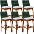 Kit 6 Banquetas Altas Cozinha Sala Jantar Fixa Mila L02 Facto