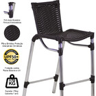 Kit 6 Banquetas Alumínio Fortaleza Alta Para Balcão Cozinha B