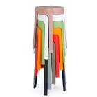 Kit 6 Banquetas Baixa Empilhável Nordica - Verde