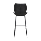 Kit 6 Banquetas Base Aço Fixa Naboo Pu Preto G56 - Gran Belo