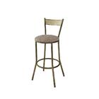 Kit 6 Banquetas Em Aço Sofia Bege Lunar - Cor: Cinza