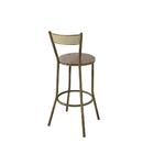 Kit 6 Banquetas Em Aço Sofia Bege Lunar - Cor: Cinza