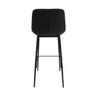 Kit 6 Banquetas Fixa Turim Preto Vintage Para Balcão Bancada