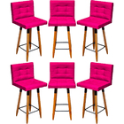 Kit 6 Banquetas Grace Alta Para Areá Gourmet E Balcão Área Go