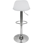 Kit 6 Banquetas Joly Luisa Eames Saarinen Base Giratória Crom