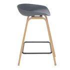 Kit 6 Banquetas Médias Bancada Cozinha Cassia Bd 66 Cm Cinza