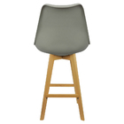 Kit 6 Banquetas Monty Leda Luisa Saarinen Alta Base Fixa Made