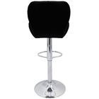 Kit 6 Banquetas Slim Estofada Giratória C/ Regulagem - Preto