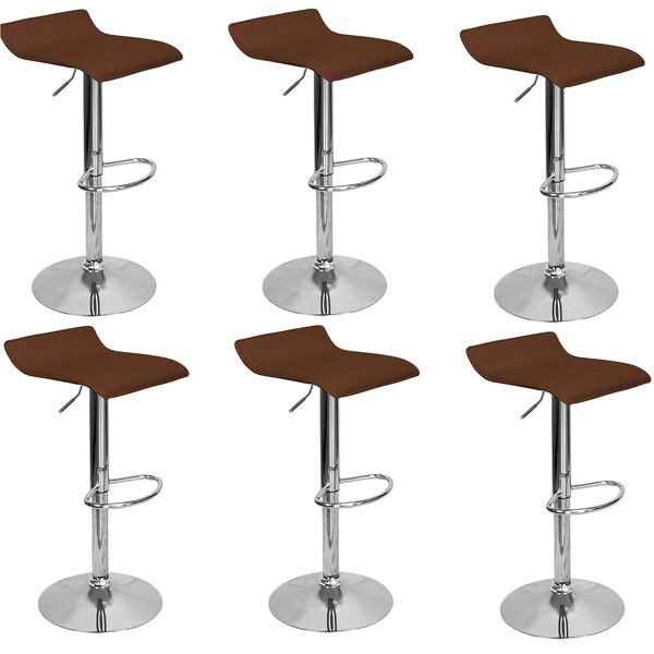 Kit 6 Banquetas Toquio Wave Enzo Belo Horizonte Giratória Com