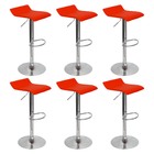 Kit 6 Banquetas Toquio Wave Enzo Belo Horizonte Recouro Girat