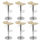 Kit 6 Banquetas Toquio Wave Enzo Belo Horizonte Recouro Girat