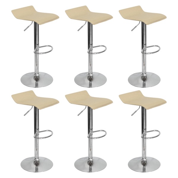 Kit 6 Banquetas Toquio Wave Enzo Belo Horizonte Recouro Girat