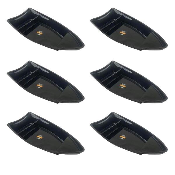 Kit 6 Barcas Sushi Comida Japonesa Oriental 27,5x13cm Plástic