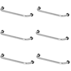 Kit 6 Barras De Apoio De Idoso 80cm Para Banheiro