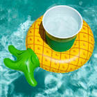 Kit 6 Bóias de Piscina Porta Copos - Abacaxi
