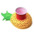 Kit 6 Bóias de Piscina Porta Copos - Abacaxi