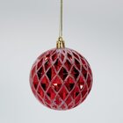 Kit 6 Bolas De Natal Enfeite Árvore De Natal Vermelha 75mm