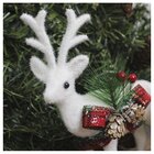 Kit 6 Bonecos Decorativos Rena Enfeite De Natal 22cm