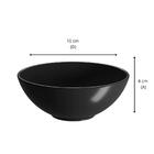 Kit 6 Bowls 120ml Molheiras Plástico Preto Coza Servir Caldas