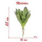 Kit 6 Bromélia Planta Artificial Plástico 28cm