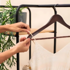 Kit 6 Cabide De Madeira Para Organização De Roupas