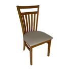 Kit 6 Cadeira De Jantar Em Madeira Maciça Estofada Larissa
