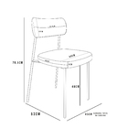 Kit 6 Cadeira Decorativa Estofada Sala De Jantar Melina F01 L