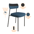 Kit 6 Cadeira Decorativa Estofada Sala De Jantar Melina F01 L