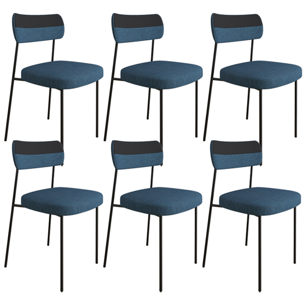 Kit 6 Cadeira Decorativa Estofada Sala De Jantar Melina F01 L