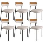 Kit 6 Cadeira Decorativa Estofada Sala Jantar Melina L02 Linh