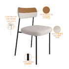 Kit 6 Cadeira Decorativa Estofada Sala Jantar Melina L02 Linh