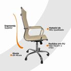 Kit 6 Cadeira Escritório Esteirinha Giratória Alta Ajustável