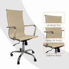 Kit 6 Cadeira Escritório Esteirinha Giratória Alta Ajustável