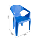 Kit 6 Cadeira New Alegra Pp Azul