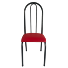 Kit 6 Cadeira Requinte Sala Jantar Aço Tubolar Cozinha Corino