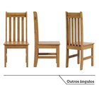 Kit 6 Cadeiras 100% Madeira Maciça Bielefeld Espresso Móveis