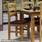 Kit 6 Cadeiras 100% Madeira Maciça Com Assento Estofado Napol