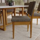 Kit 6 Cadeiras 100% Madeira Maciça Encosto E Assento Estofado