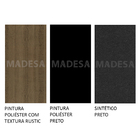 Kit 6 Cadeiras 4291 Madesa Rustic/Preto