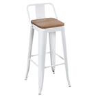 Kit - 6 Cadeiras + 2 Banquetas Altas Tolix Com Encosto - Bran