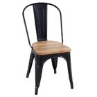 Kit - 6 Cadeiras + 4 Banquetas Altas Tolix Com Encosto - Pret