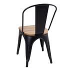 Kit - 6 Cadeiras + 4 Banquetas Altas Tolix Com Encosto - Pret