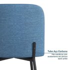 Kit 6 Cadeiras Aço Love Cabecasa Madeiraoriginals Preto/azul