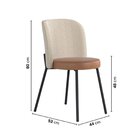 Kit 6 Cadeiras Aço Love Cabecasa Madeiraoriginals Preto/whisky