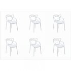 Kit 6 Cadeiras Allegra  Branco