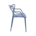 Kit 6 Cadeiras Allegra Caribe  Azul Caribe